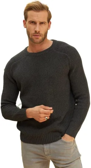 Long Sleeve Sweater Shirts for Men - Classic Crewneck Midweight Pullover,Soft Casual Slim Fit Lightweight Sweatshirts for Men