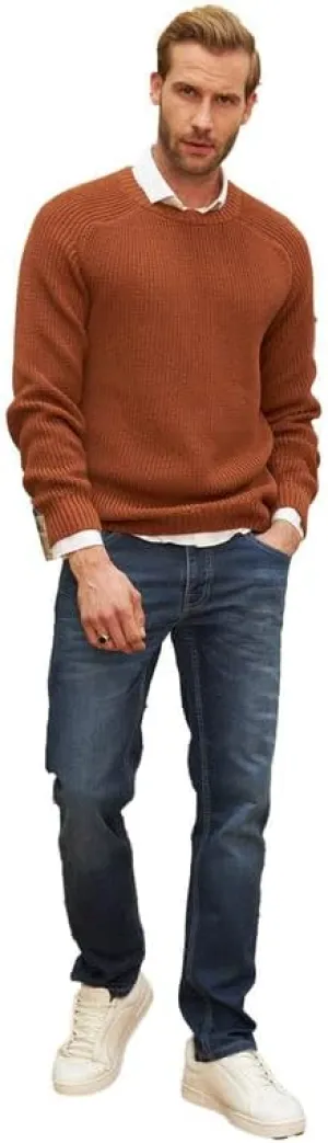 Long Sleeve Sweater Shirts for Men - Classic Crewneck Midweight Pullover,Soft Casual Slim Fit Lightweight Sweatshirts for Men
