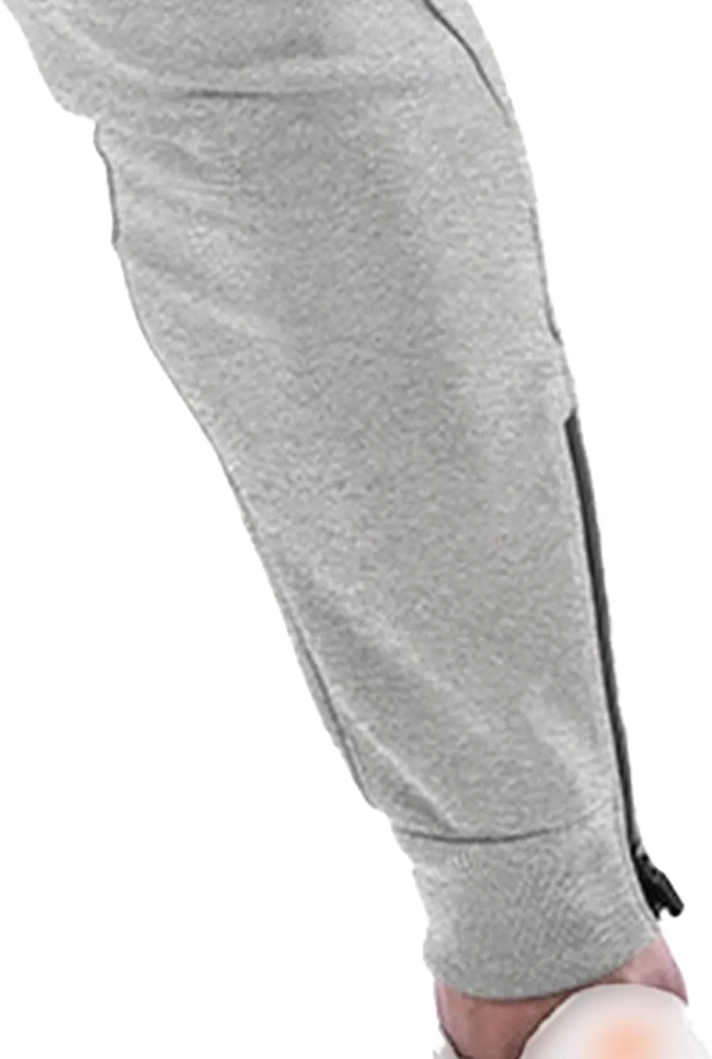 Maiyifu-GJ Mens Casual Drawstring Sweatpants with Zipper Pockets Athletic Workout Running Jogger Pants Elastic Waist Trousers