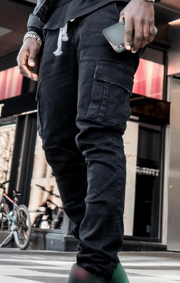 Maiyifu-GJ Men's Ripped Distressed Skinny Jeans Slim Fit Stretch Hip Hop Denim Pants Fashion Casual Straight Leg Biker Jeans