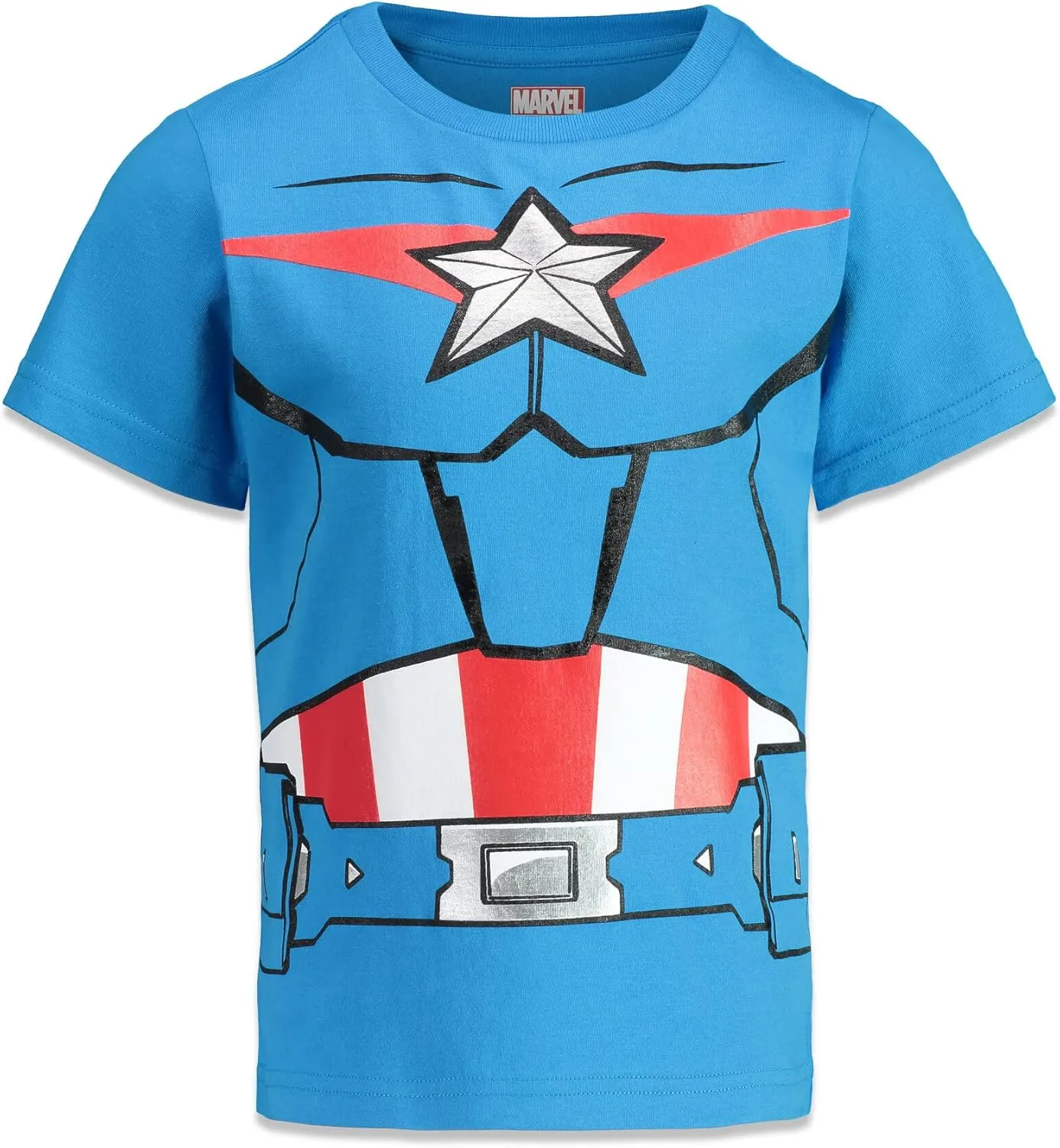 Marvel Avengers Spider-Man Mech Strike 4 Pack Cosplay Athletic T-Shirts Toddler to Big Kid Sizes (2T - 18-20)