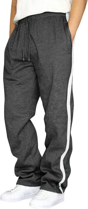 Men Baggy Cargo Pants Elastic Waist Joggers Men Men's Relaxed fit Straight Leg Jean Slouchy Joggers for Men Hiking Pants Tall Men Outdoor Mens ski Pants Christmas Sweatpants Men