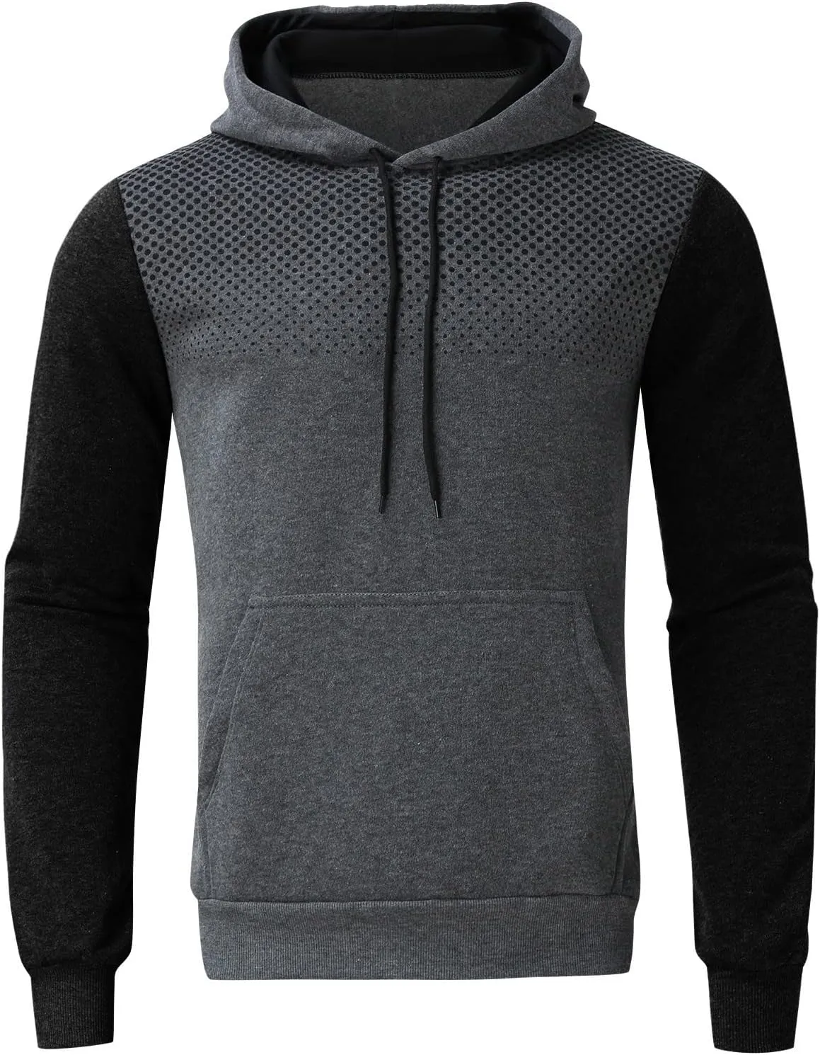 Mens 2 Piece Sweatsuit Set Leisure Splice Zipper Sweater Pants Sports Suit Color Block Hoodies and Sweatpants Set