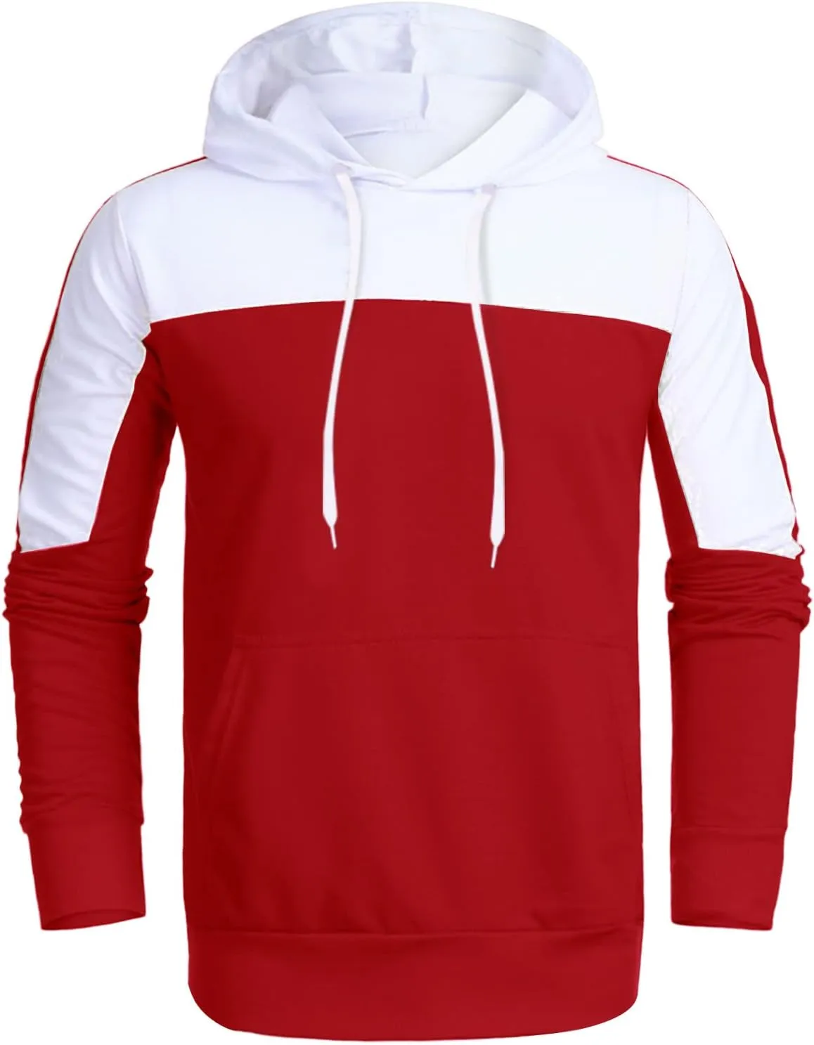 Mens 2 Piece Sweatsuits Sets Pant Sets Fashion Stitching Hooded Two Piece Suit of Color Block Hoodies and Zipper
