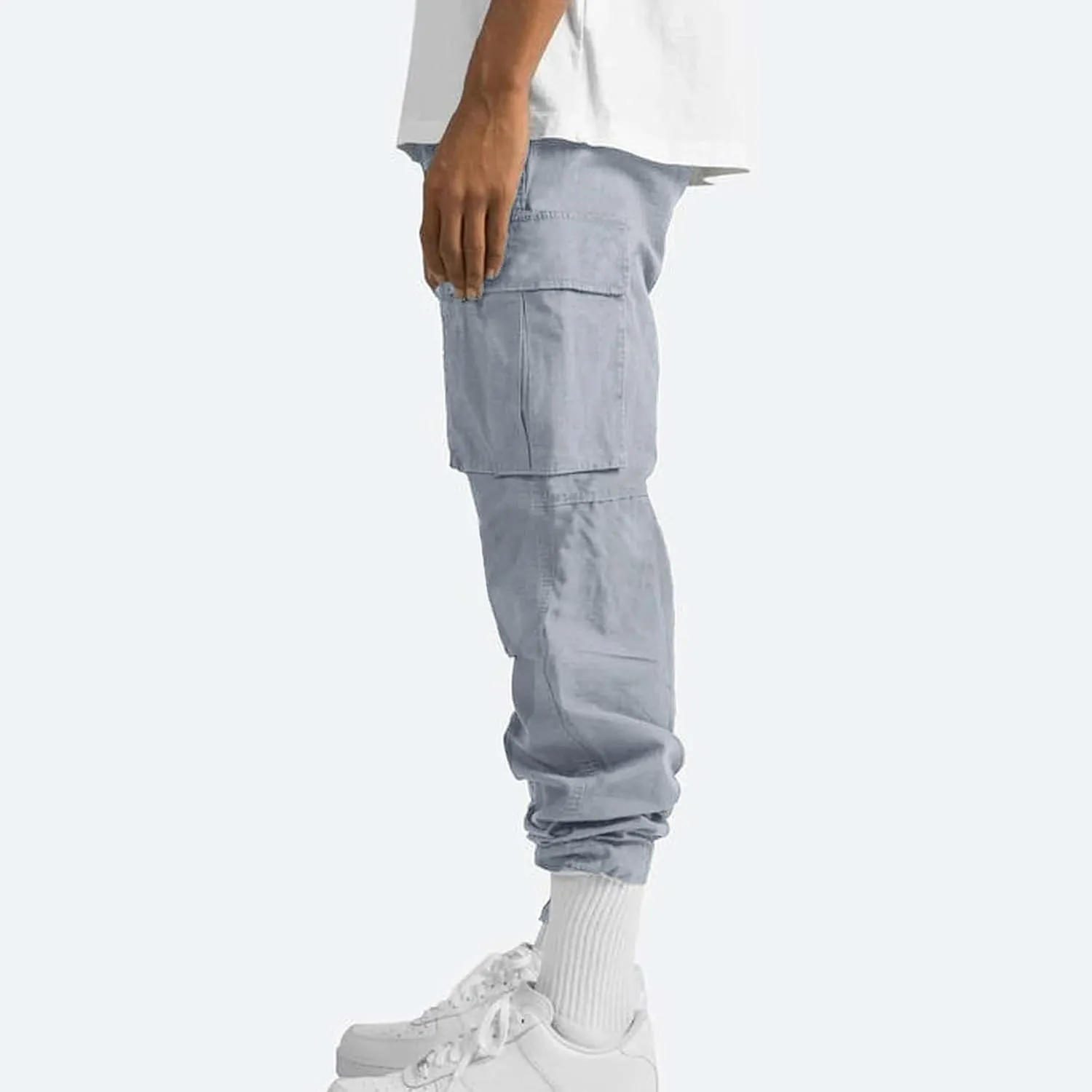 Mens Cargo Pants Casual Outdoor Hiking Pant for Men Tapered Streetwear Joggers with Pockets Athletic Sweatpants