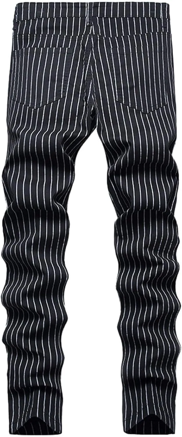 Men's Classic Multi-Pocket Relaxed Straight Leg Plus Size Fashion Pants Straight Mid Rise Jeans Men's Pants Jeans