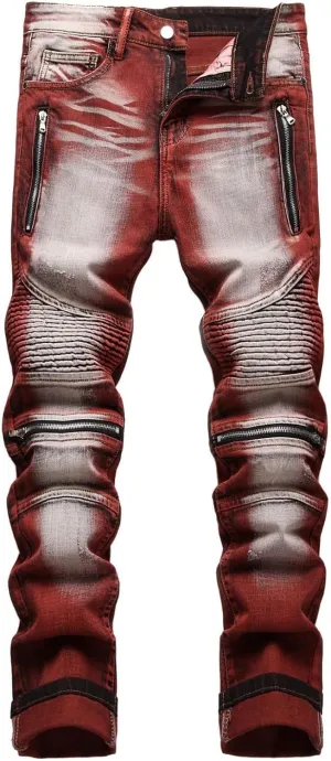 Men's Classic Relaxed Fit Jeans Straight Leg Plus Size Fashion Pants Comfy Fashion Denim Stretch Fit Blue Jeans for