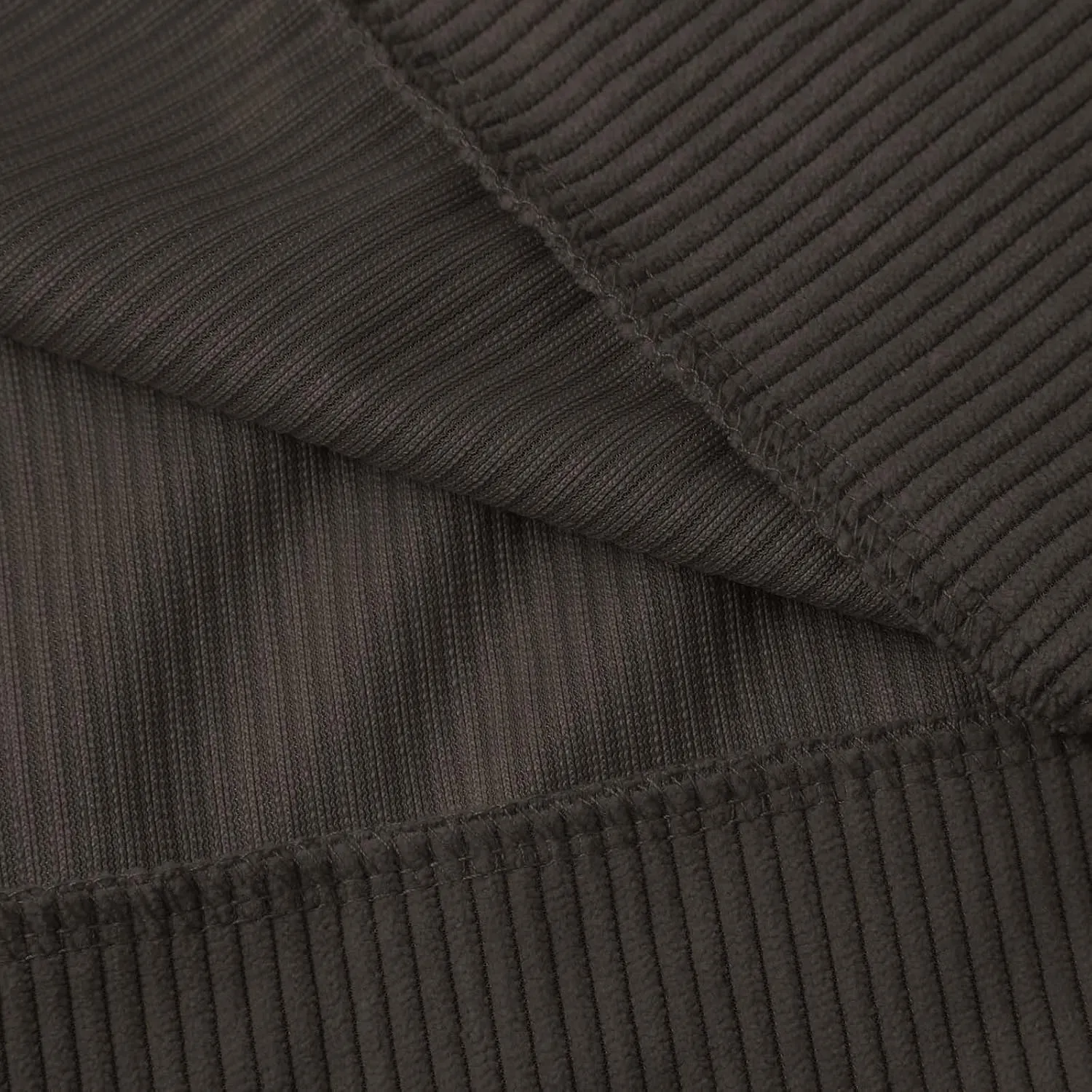 Mens Corduroy Shirt Button Up Pullover Lapel Collar Mock Neck Sweaters Long Sleeve Polo Sweatshirts with Elbow Patches