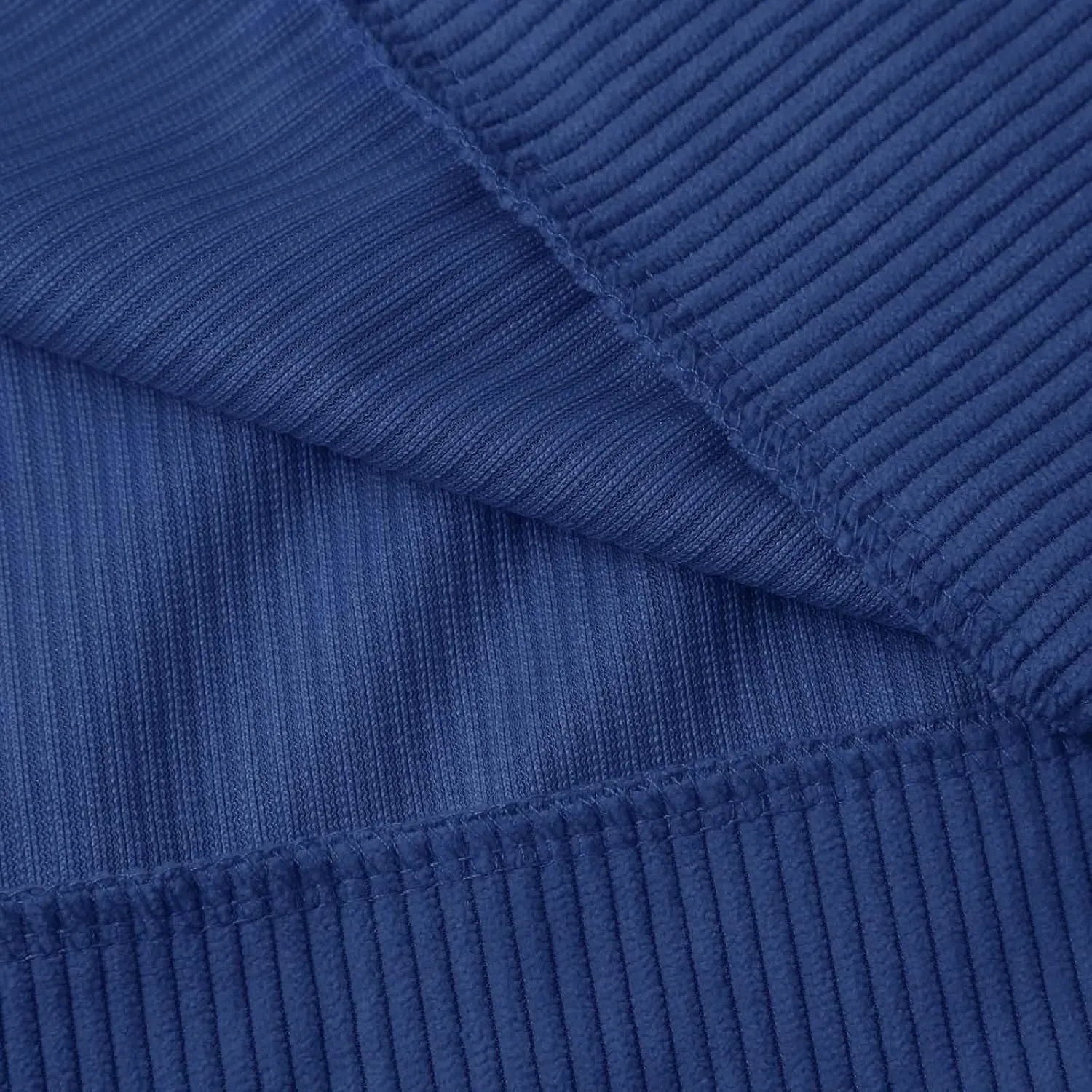 Mens Corduroy Shirt Button Up Pullover Lapel Collar Mock Neck Sweaters Long Sleeve Polo Sweatshirts with Elbow Patches