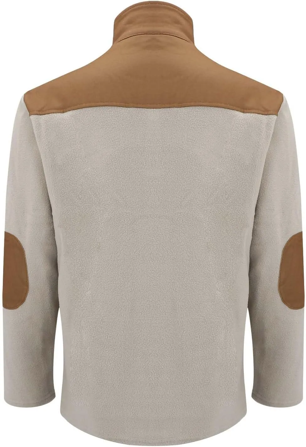Mens Corduroy Shirt Button Up Pullover Lapel Collar Mock Neck Sweaters Long Sleeve Polo Sweatshirts with Elbow Patches