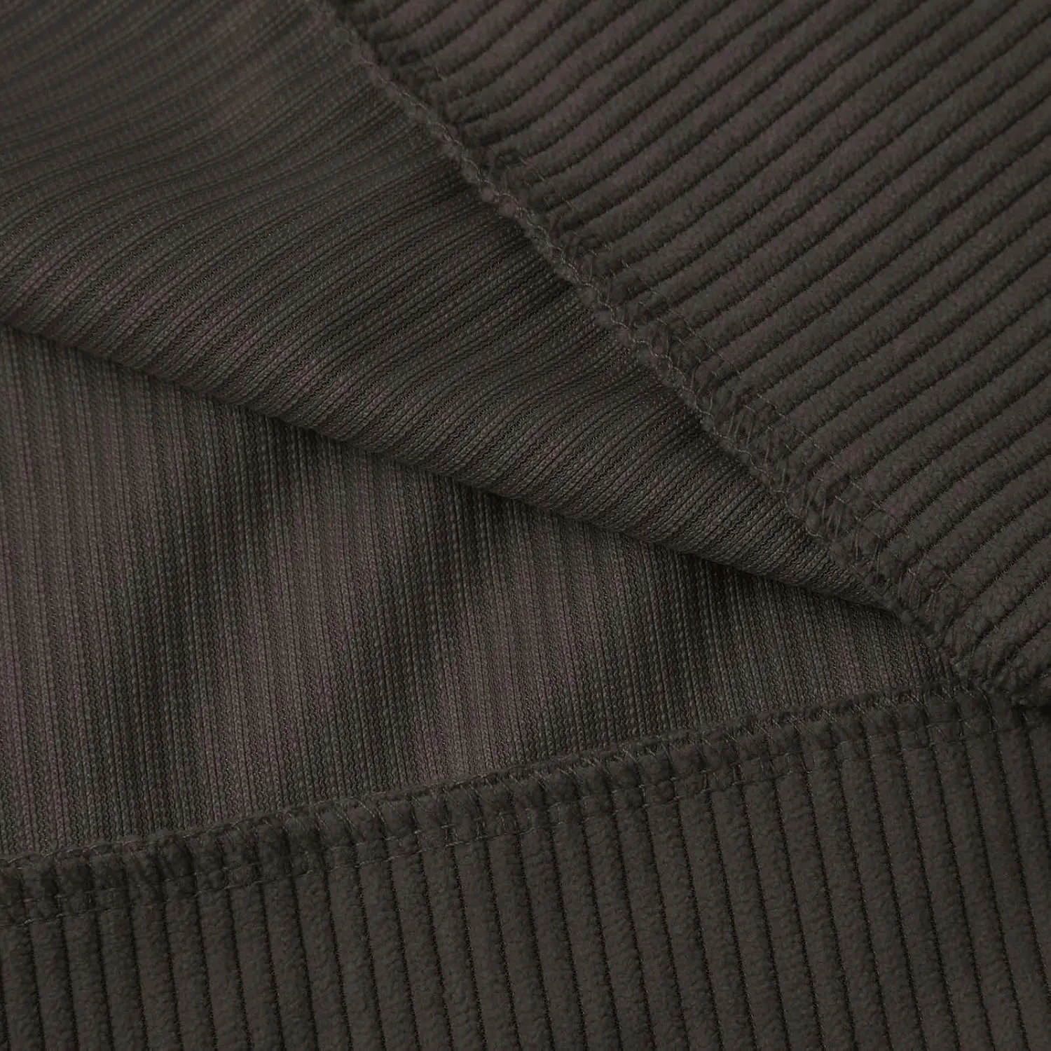 Mens Corduroy Shirt Lapel Collar Button Up Pullover Mock Neck Long Sleeve Sweaters Polo Sweatshirts with Elbow Patches