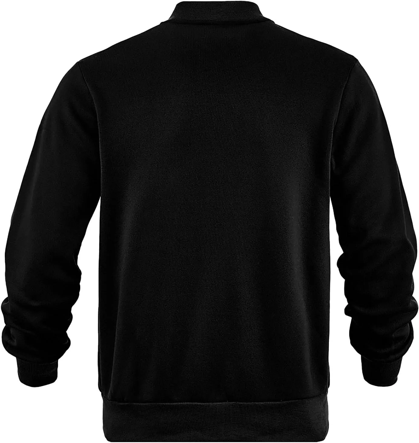 Men's Cotton Winter Bomber Jacket Fleece Lined Warm Flight Jackets Zip Up Casual Thermal Varisty Jacket with Pockets