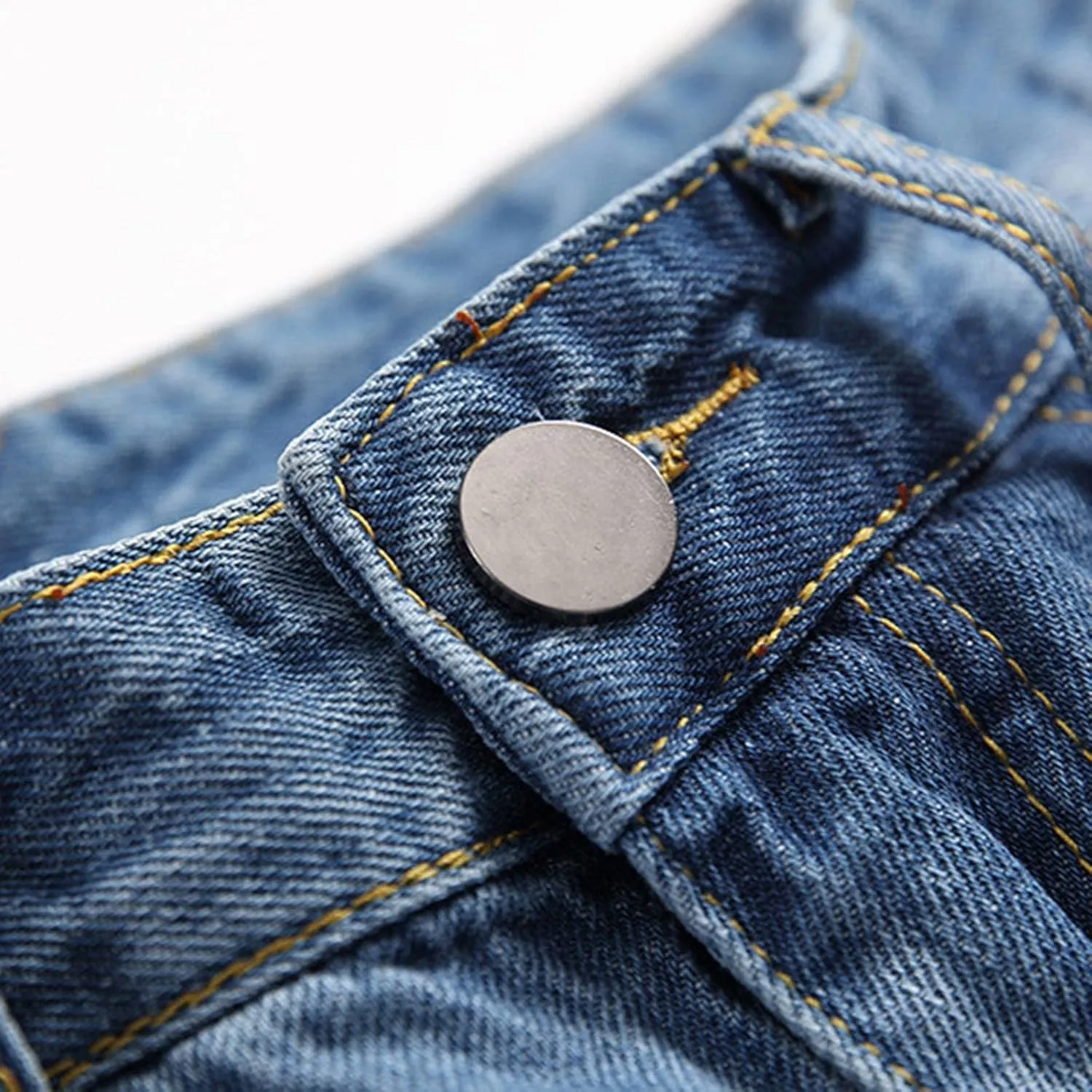 Men's Fashion Brand High Street Buckle Zipper Denim Long Pants Trousers Mens Jean Mens Fitted Jeans Jean