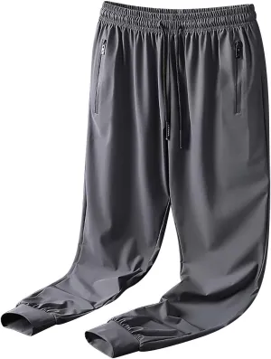 Mens Golf Pants Stretch Relaxed Fit Stretch Ice Joggers Unisex Quick Drying Sweatpants Silm Breathable Sports Pant