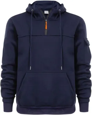 Mens Hoodies Pullover 2024 Fall Hooded Sweatshirt Quarter Zipper Drawstring Hoodie Outdoor Casual Half Zip Sweatshirts