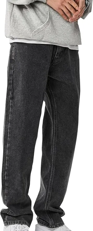 Mens Jeans Comfort Flex Waist Relaxed Fit Jean Men's Slim Fit Straight Leg Jean Fit Straight Leg Stretch Jeans for Men Pants