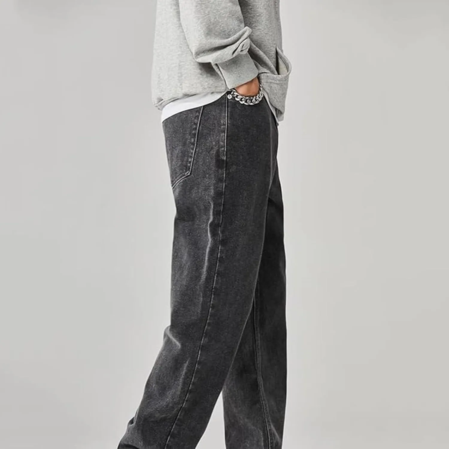 Mens Jeans Comfort Flex Waist Relaxed Fit Jean Men's Slim Fit Straight Leg Jean Fit Straight Leg Stretch Jeans for Men Pants