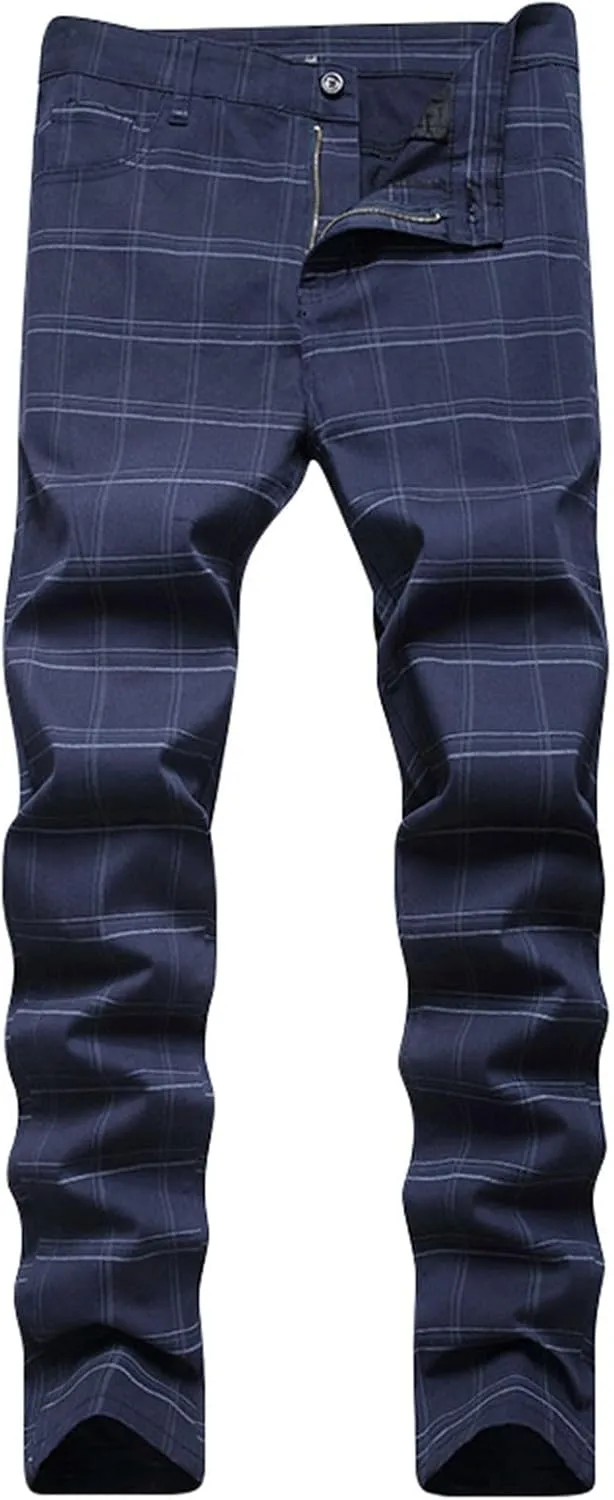 Mens Jeans Regular Fit Athletic Fit Jeans Comfort Stretch Denim Jeans Loose Embroidery Hip Hop Dance Denim Pants