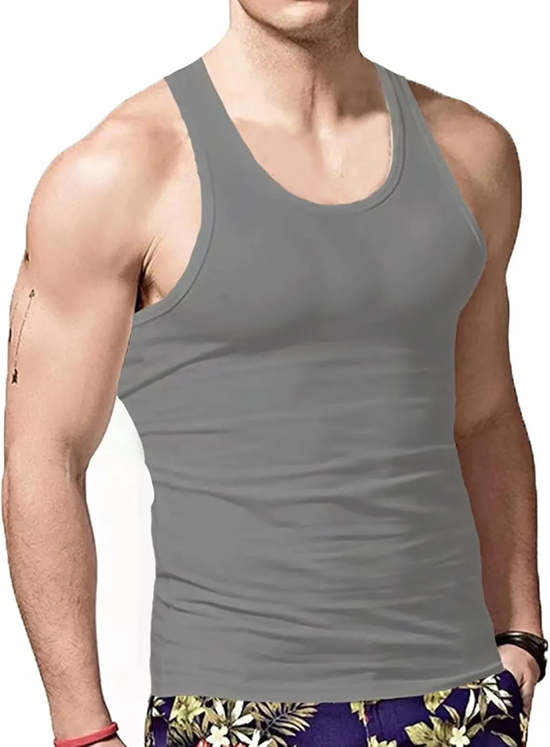 Mens Knit Sleeveless Tank Tops Shirt Cardigan Sleeveless Shirt Men'S Sports Tops Bodybuilding Fitness Sleeveless
