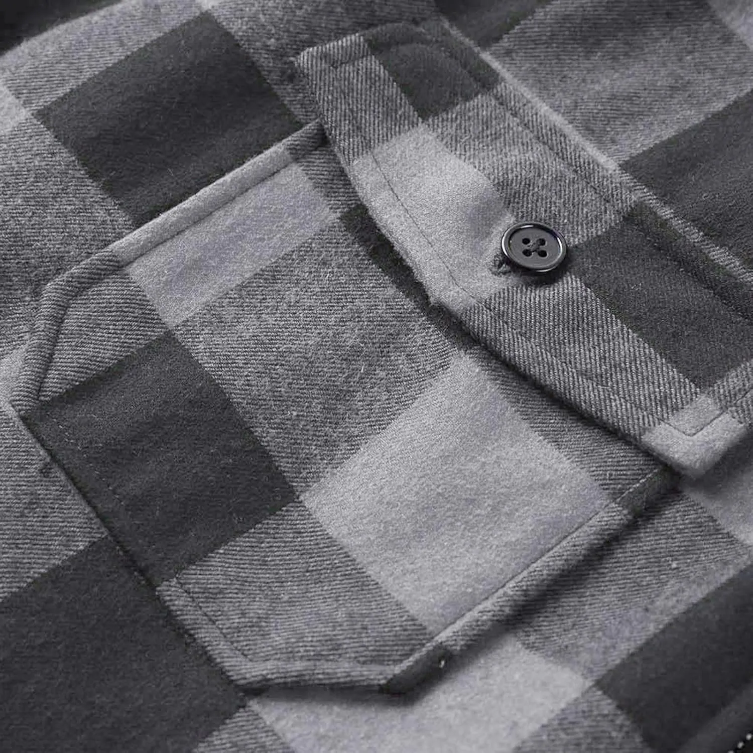 Mens Quilted Lined Shirt Jacket Big and Tall Zip Up Plaid Coat Fuzzy Polar Fleece Tops Thermal Lined Warm Coated Jackets