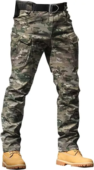 Mens Resort Wear 2025 Camo Cargo Pants Y2k Men Baggy Camouflage Pants Oversized Joggers Trousers Sweatpants with Pockets