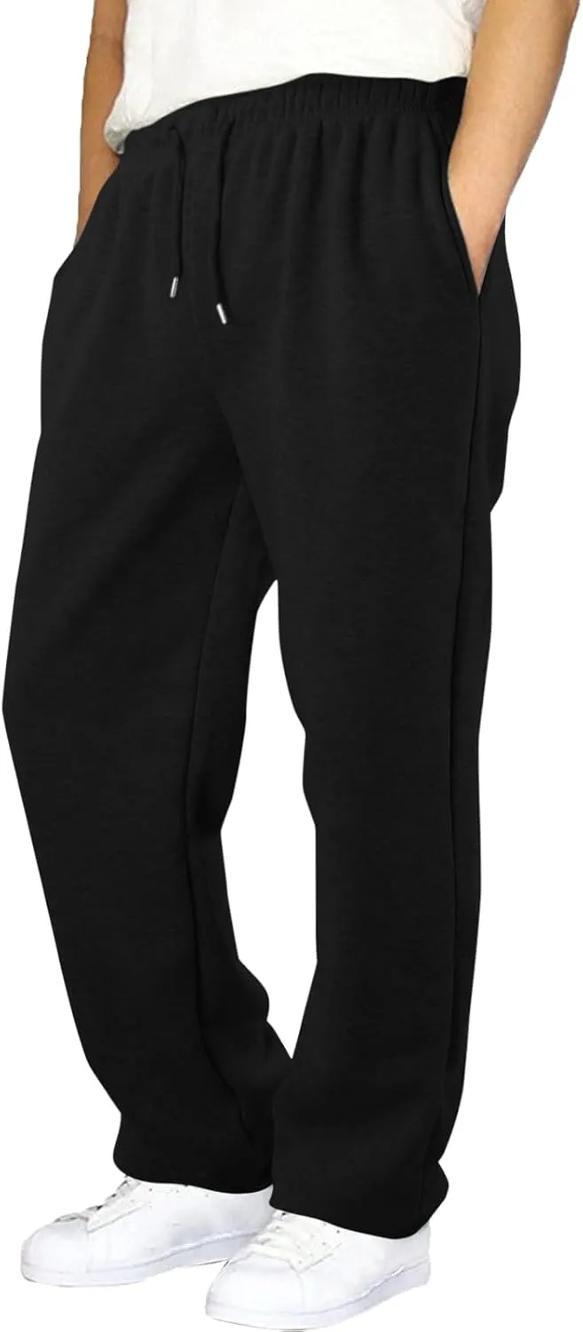 Mens Sweatpants Joggers, Joggers for Men, Men's Fleece Athletic Sweatpants for Men Loose Fit Active Sweatpants with Pockets