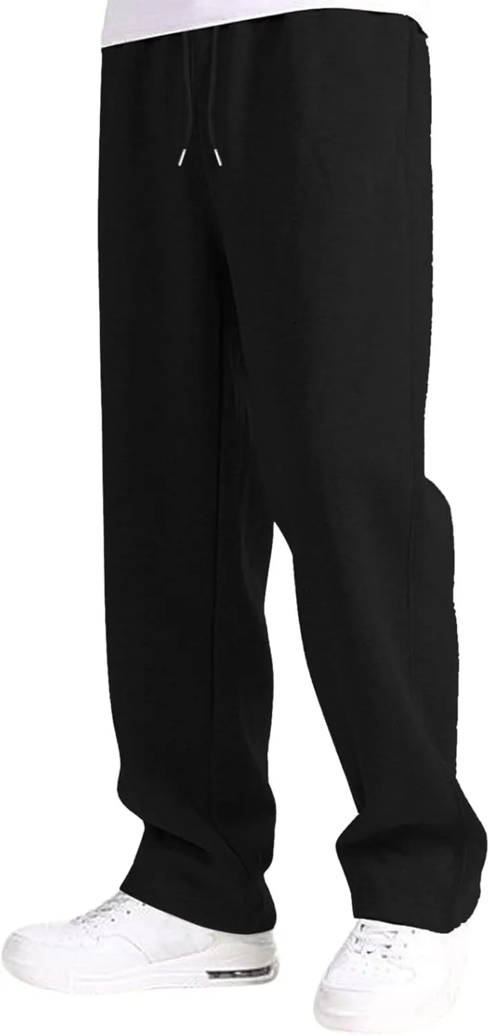 Mens Sweatpants Joggers, Joggers for Men, Men's Fleece Athletic Sweatpants for Men Loose Fit Active Sweatpants with Pockets
