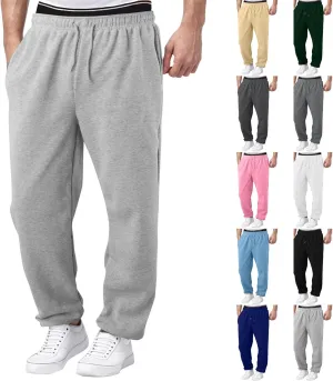 Mens Sweatpants Joggers, Joggers for Men, Men's Fleece Athletic Sweatpants for Men Loose Fit Active Sweatpants with Pockets