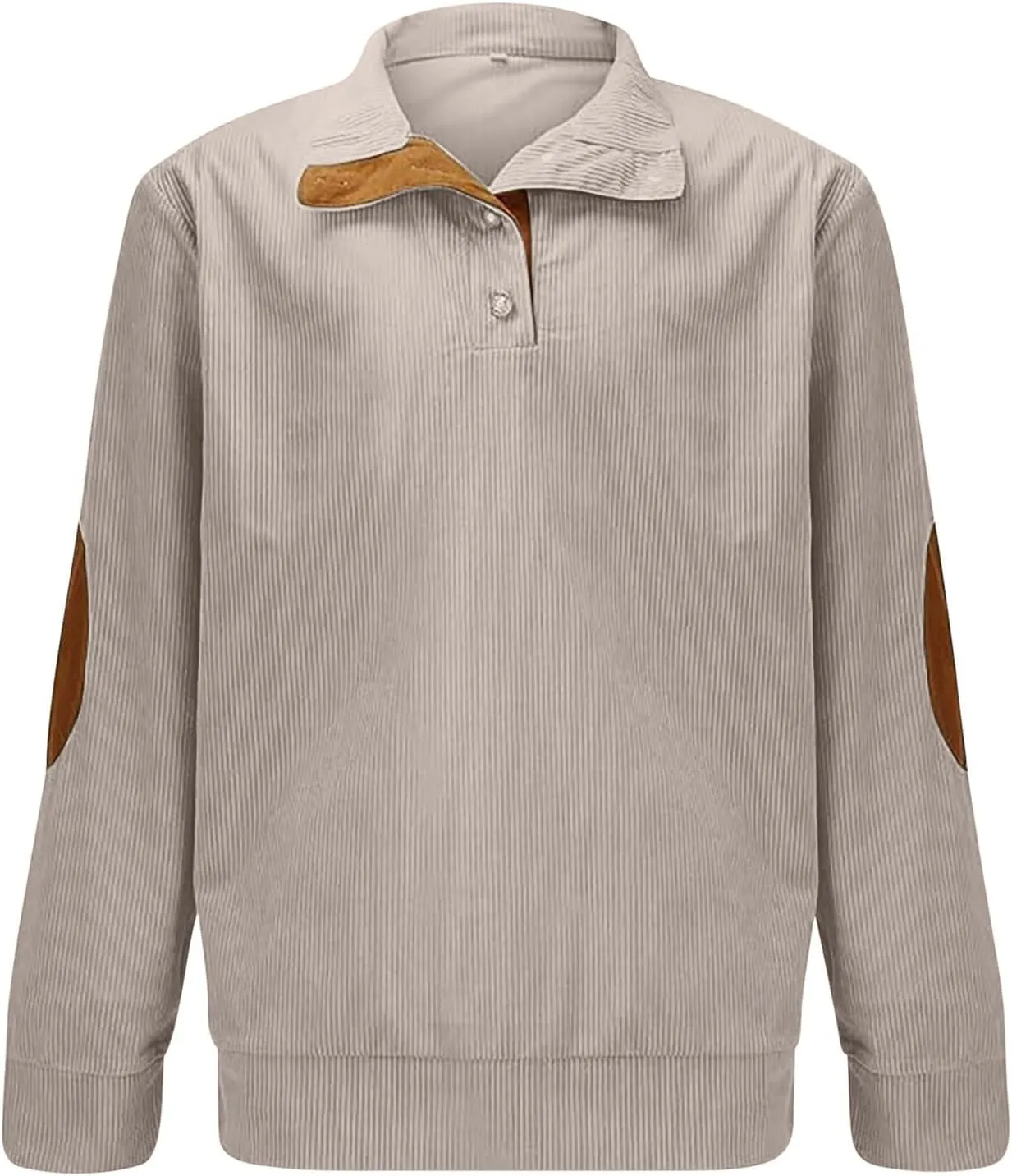 Mens Sweatshirt Button Collar Pullover Hoodies Casual Long Sleeve Crewneck Sweatshirts Lightweight Big and Tall Hoodie