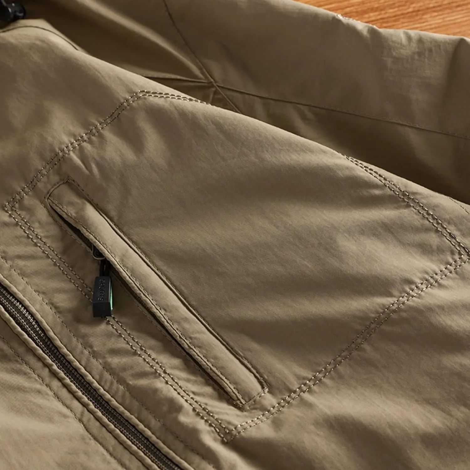 Mens Winter Jacket Zip Front Lightweight Hooded Jackets Windbreaker Military Tactical Jacket Pockets Cotton Work Coat