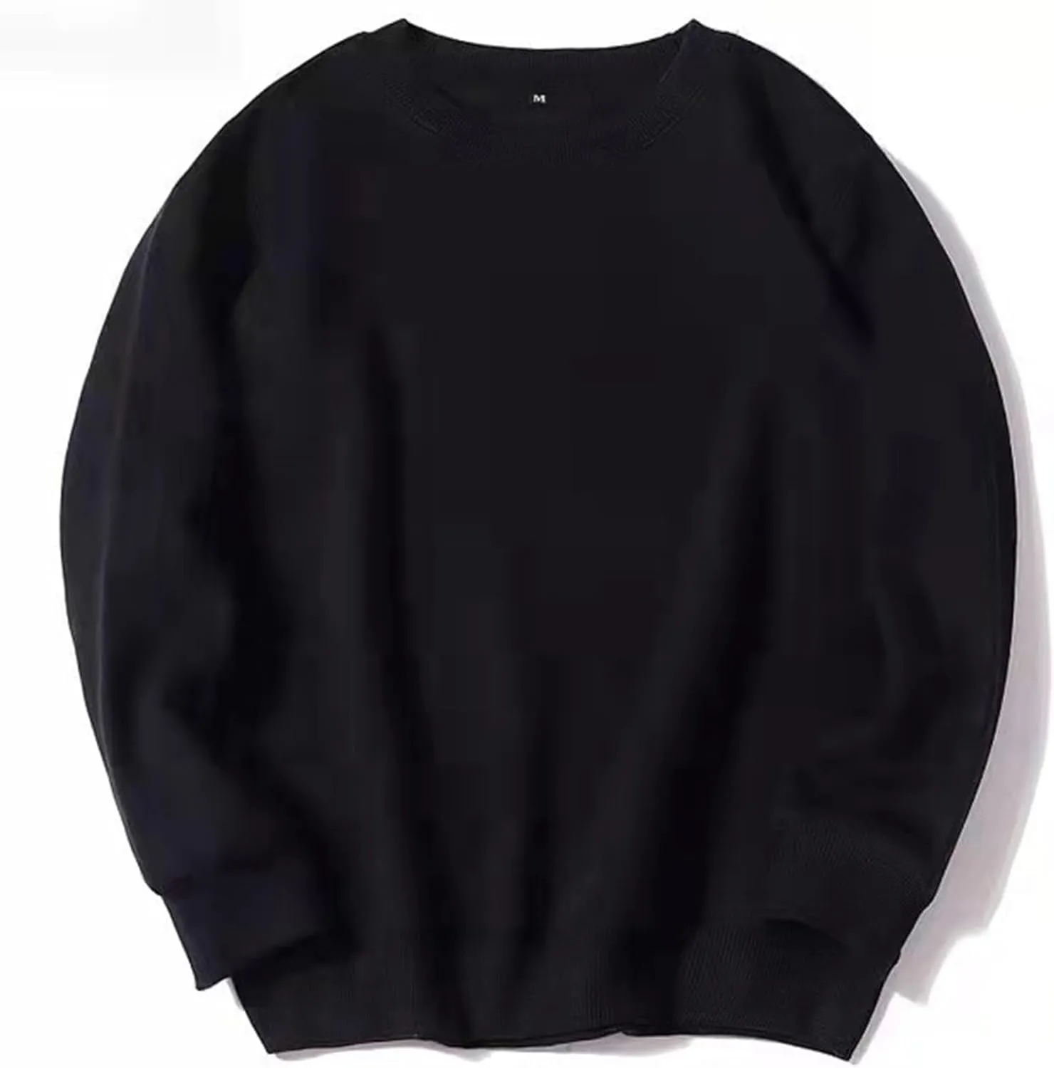 Muscularfit Crewneck Sweatshirts for Men Loose Fit Long Sleeve Solid Causal Pullover Shirts Lightweight Gym Athletic Shirt