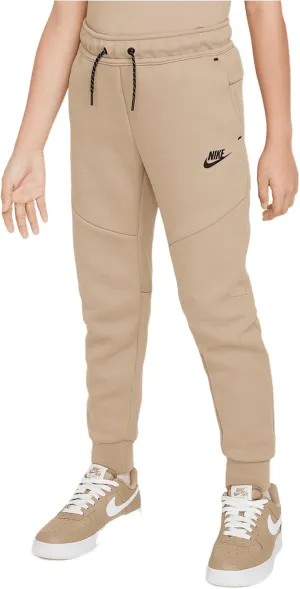 Nike Sportswear Tech Fleece Big Kids' Joggers (HV5869-247, Khaki/Black/Black)