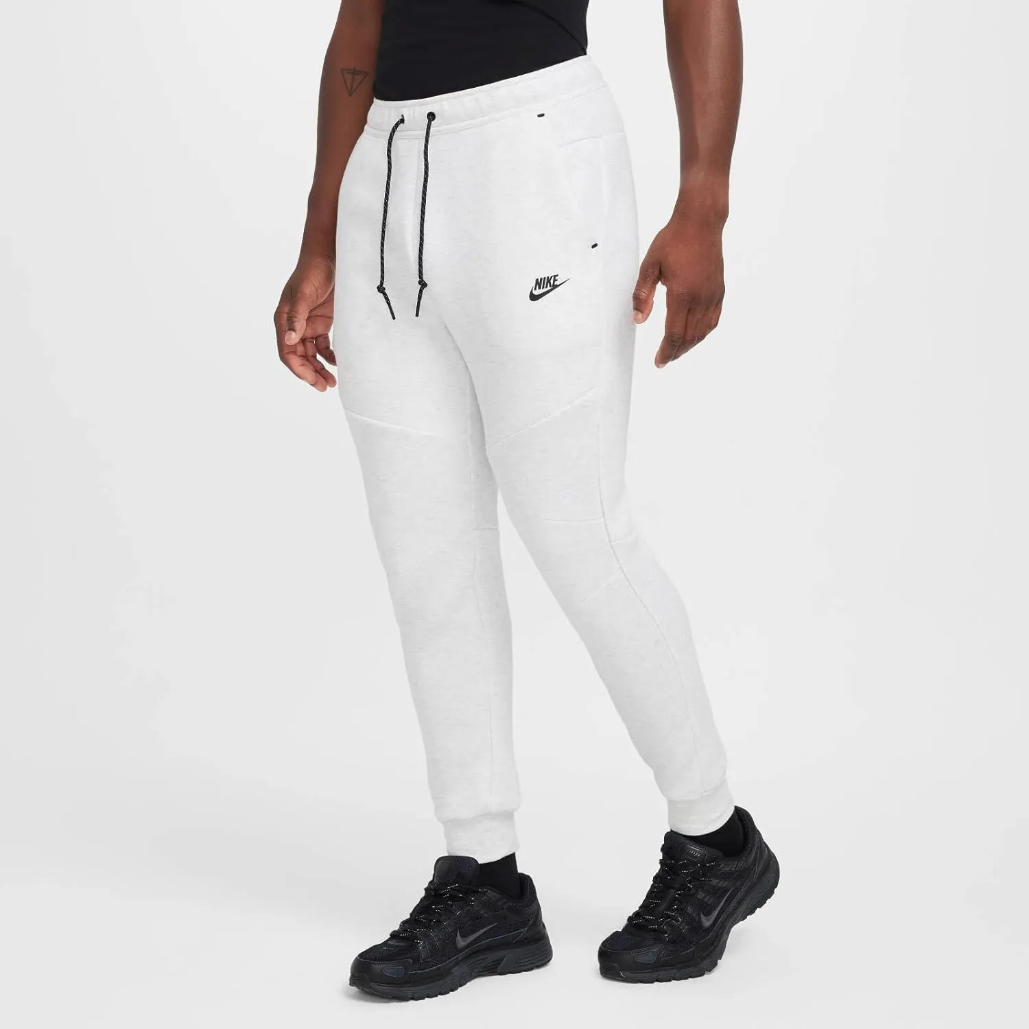 Nike Tech Men's Fleece Joggers (HV0959-051, Birch Heather/Black)
