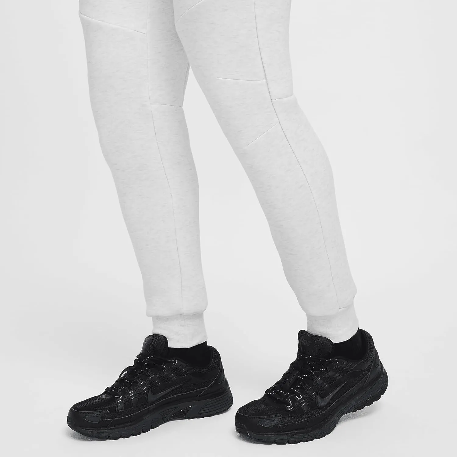 Nike Tech Men's Fleece Joggers (HV0959-051, Birch Heather/Black)
