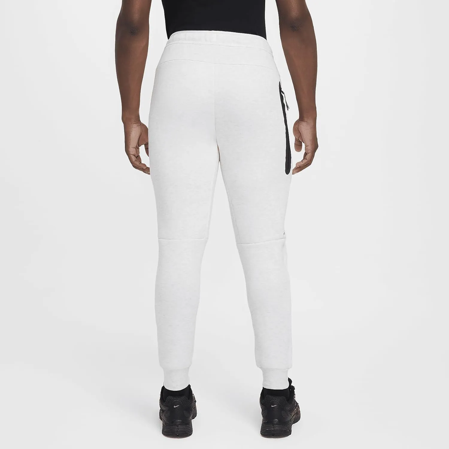 Nike Tech Men's Fleece Joggers (HV0959-051, Birch Heather/Black)
