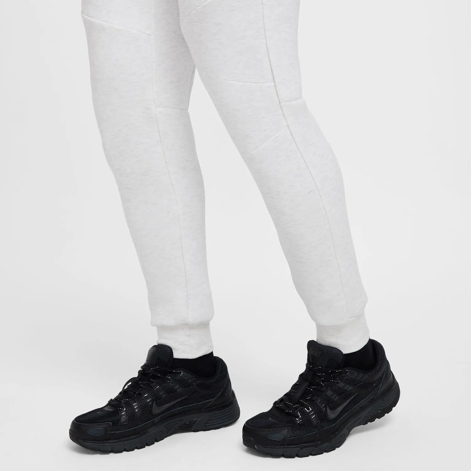 Nike Tech Men's Fleece Joggers (HV0959-051, Birch Heather/Black)