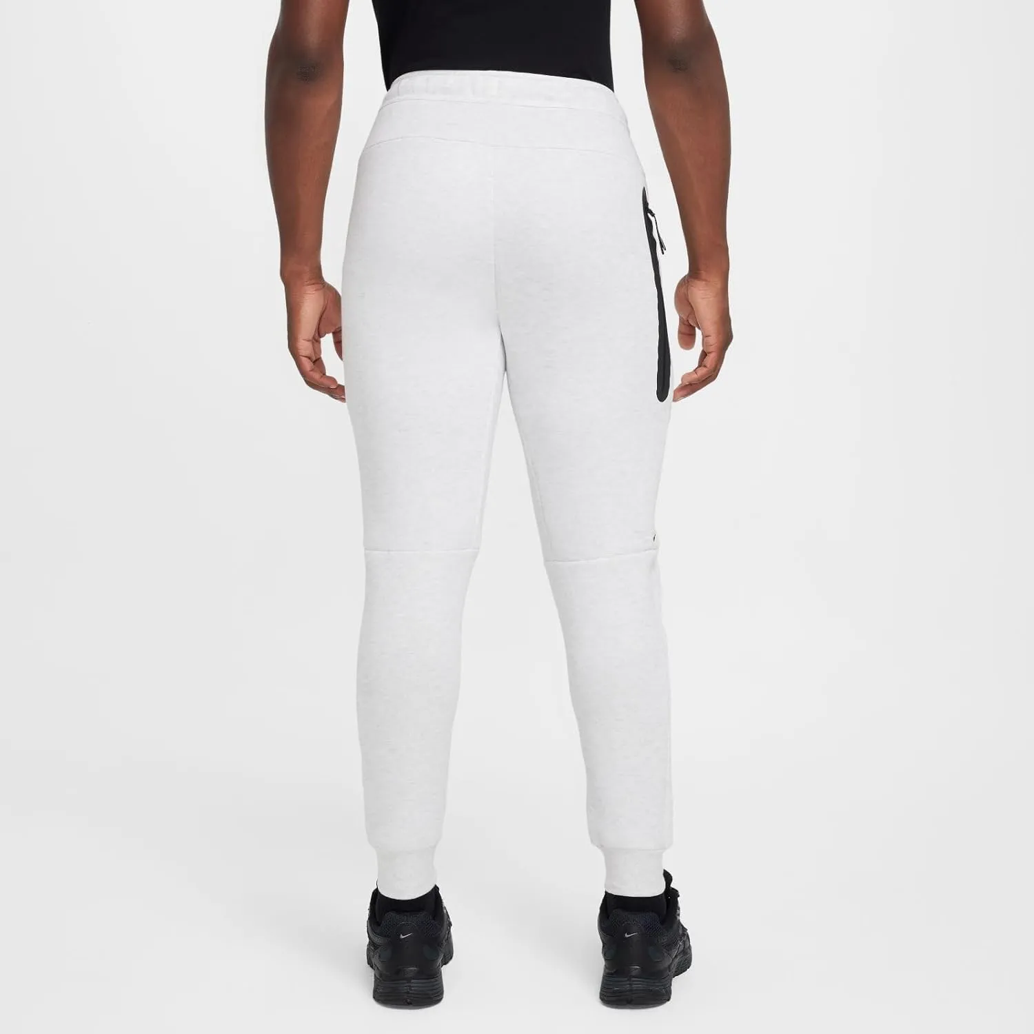 Nike Tech Men's Fleece Joggers (HV0959-051, Birch Heather/Black)