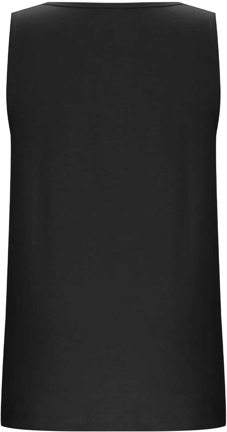 Oplxuo Womens Sleeveless Round Neck Tank Tops Fashion Summer Casual Basic Slim Fit Tees Shirt Cotton Clothes