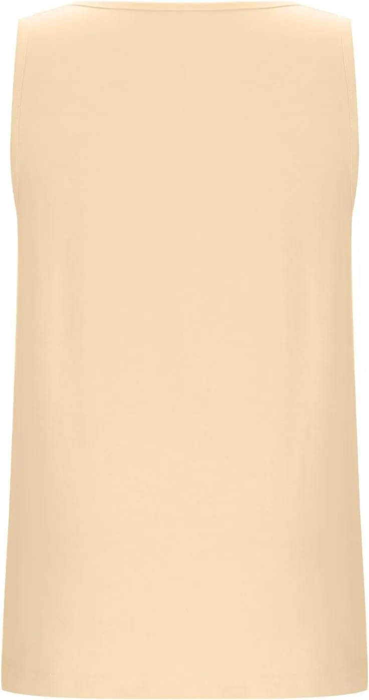 Oplxuo Womens Sleeveless Round Neck Tank Tops Fashion Summer Casual Basic Slim Fit Tees Shirt Cotton Clothes