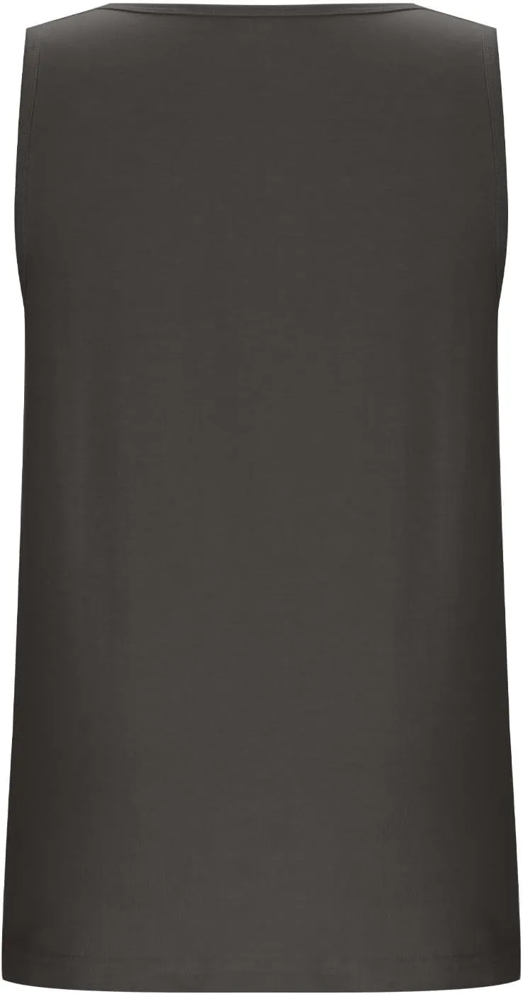 Oplxuo Womens Sleeveless Round Neck Tank Tops Fashion Summer Casual Basic Slim Fit Tees Shirt Cotton Clothes