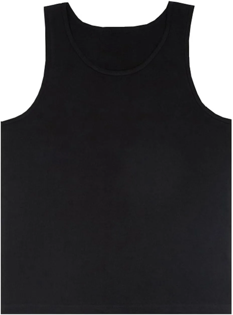 Oplxuo Womens Sleeveless Round Neck Tank Tops Fashion Summer Casual Basic Slim Fit Tees Shirt Cotton Clothes