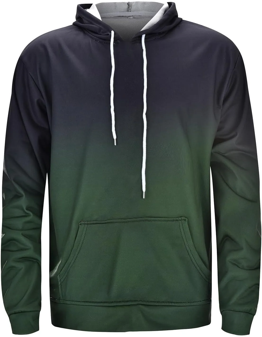 Plain Hoodie Spring And Autumn Casual Short Sleeved Round Neck Solid Color Thin Sweater Top Men'S Fashion Hoodies &
