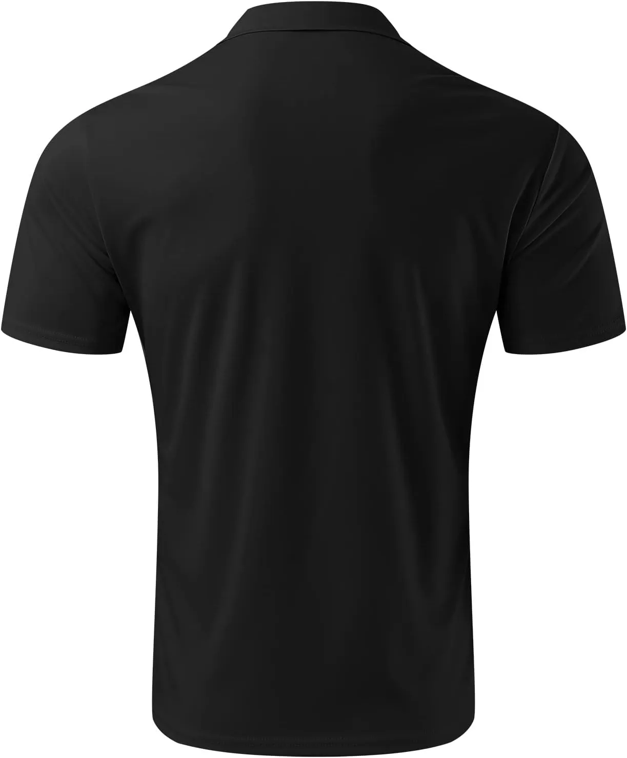Polo Tshirts for Men Short Sleeve Lapel Collared Cable Knitted Shirts Casual Quarter Zipper Slim Fit Tees Golf Shirts