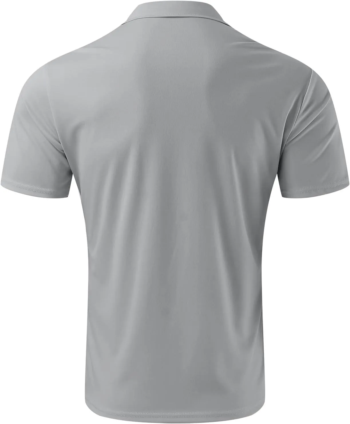 Polo Tshirts for Men Short Sleeve Lapel Collared Cable Knitted Shirts Casual Quarter Zipper Slim Fit Tees Golf Shirts