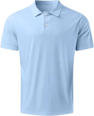 Polo Tshirts for Men Short Sleeve Lapel Collared Cable Knitted Shirts Casual Quarter Zipper Slim Fit Tees Golf Shirts