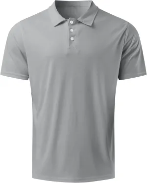 Polo Tshirts for Men Short Sleeve Lapel Collared Cable Knitted Shirts Casual Quarter Zipper Slim Fit Tees Golf Shirts