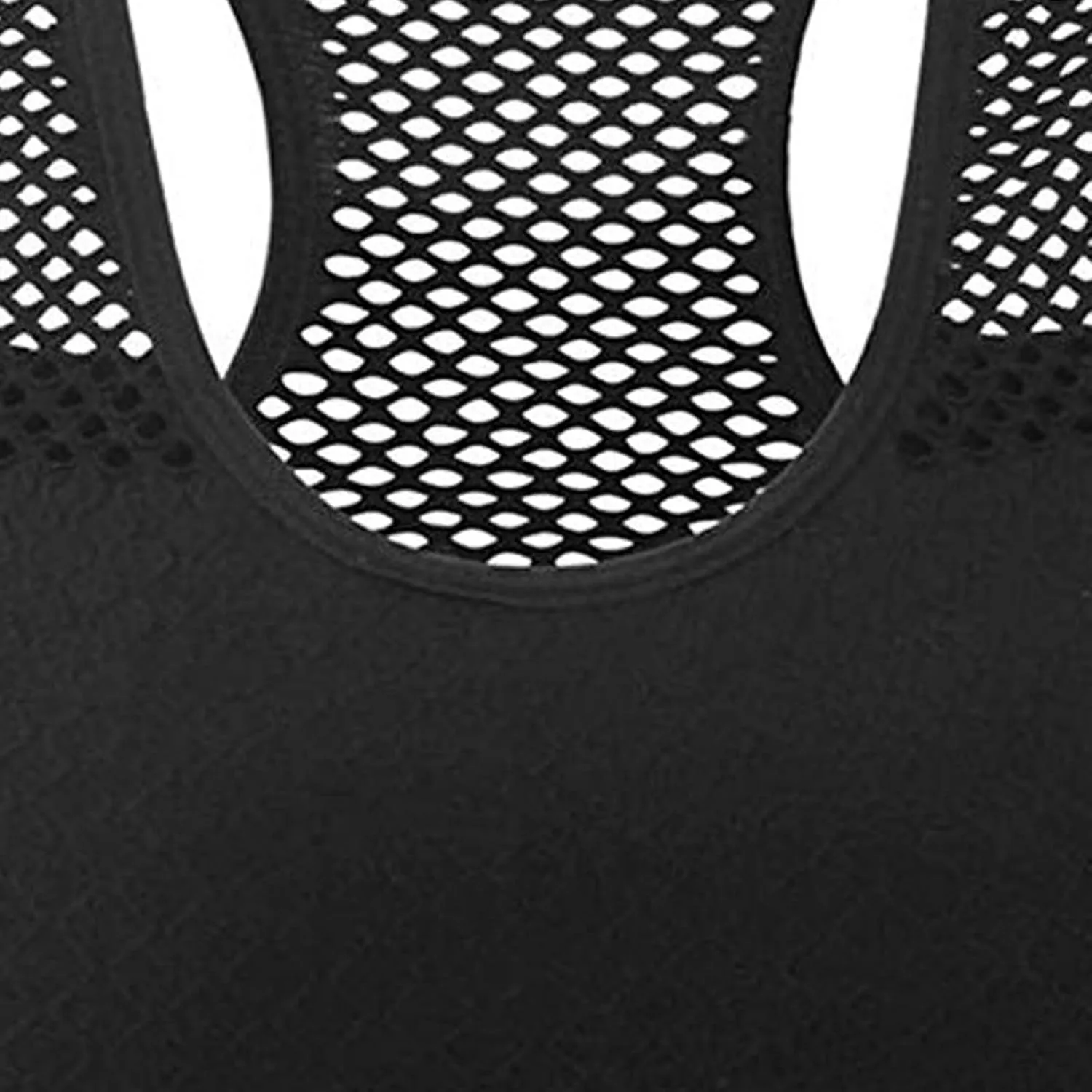 Racerback Sports Bras for Women Wirefree Quick Dry Mesh Back Push Up High Impact Support for Yoga Gym Workout Fitness