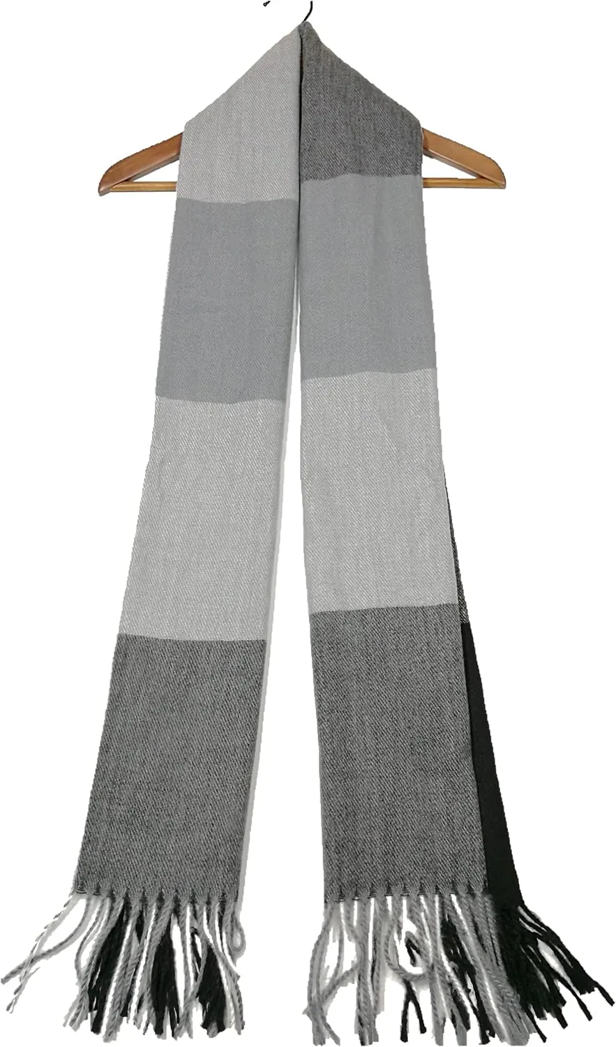 Shanlin Large Size Unisex Imitation Cashmere Winter Scarves for Men and Women