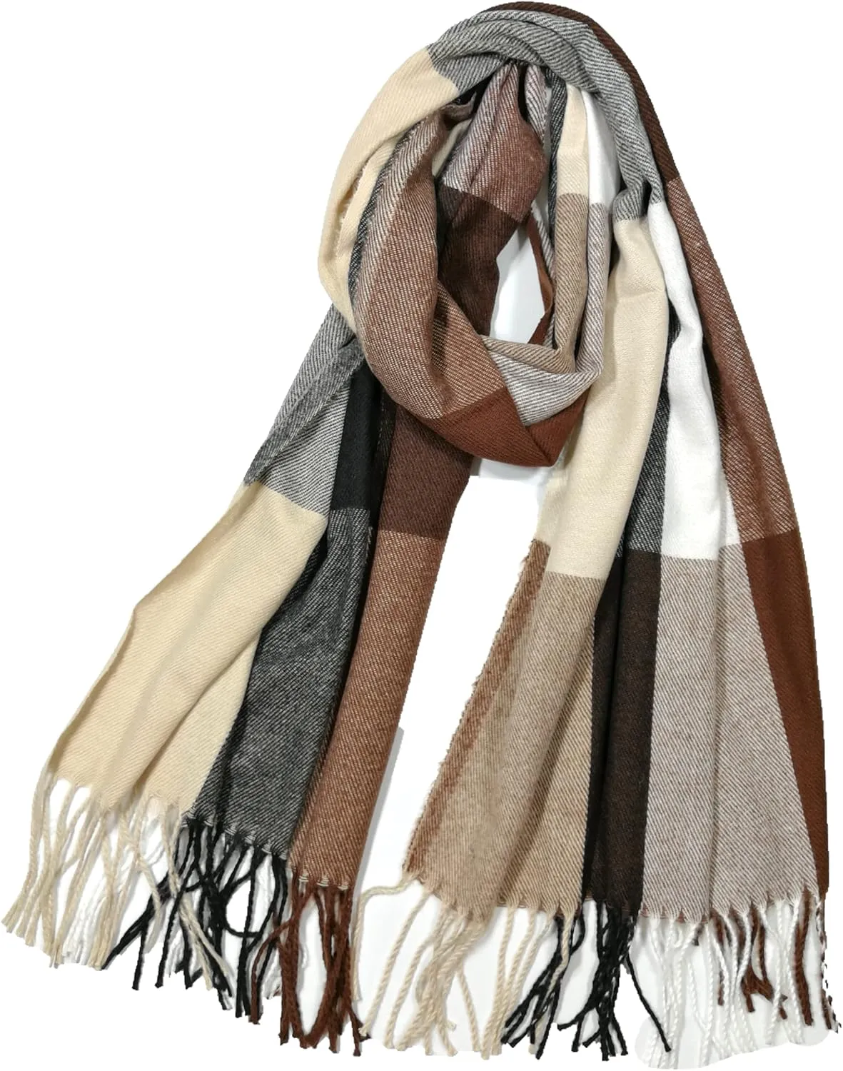 Shanlin Large Size Unisex Imitation Cashmere Winter Scarves for Men and Women