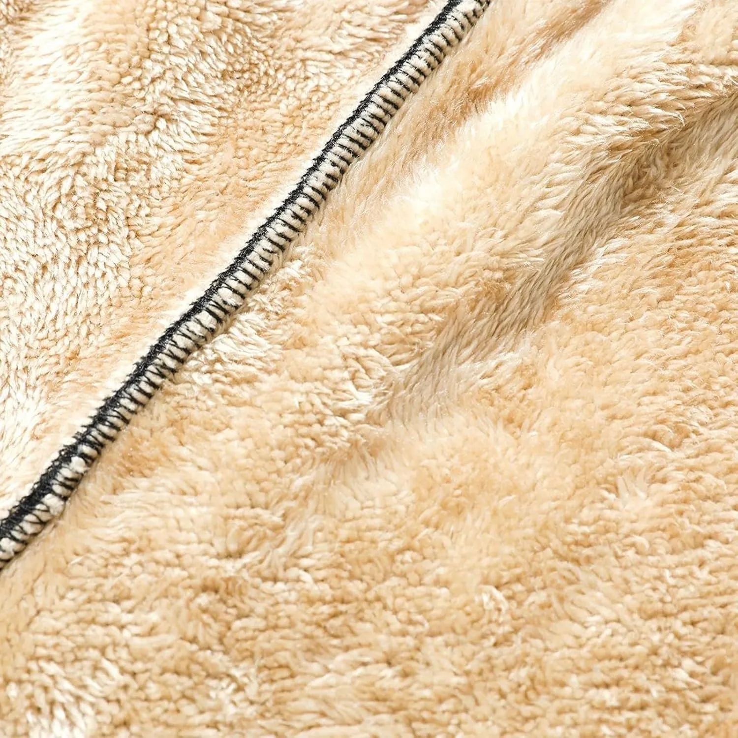 Sherpa Lined Sweatpants Men Heavyweight Drawstring Waist Fleece Lined Joggers Thick Athletic Winter Warm Track Pants